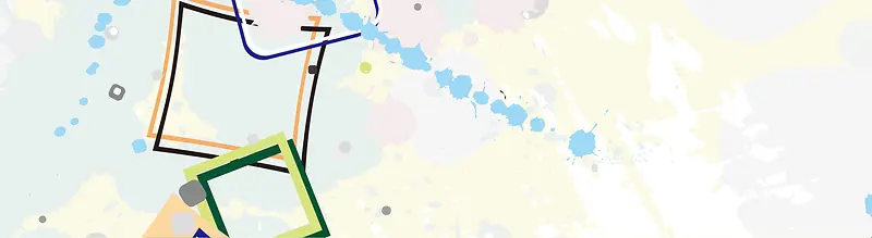 卡通宣传册背景banner