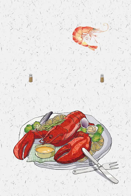 美食海报背景素材