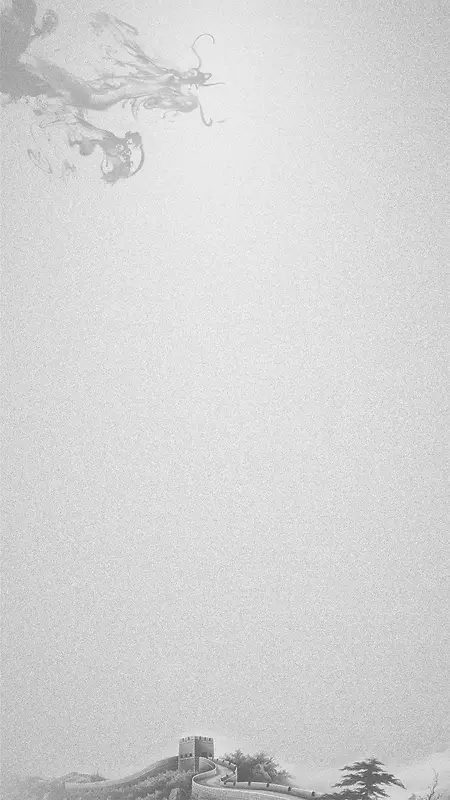 灰色背景上的龙H5素材背景