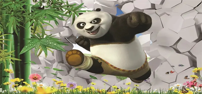 熊猫背景图