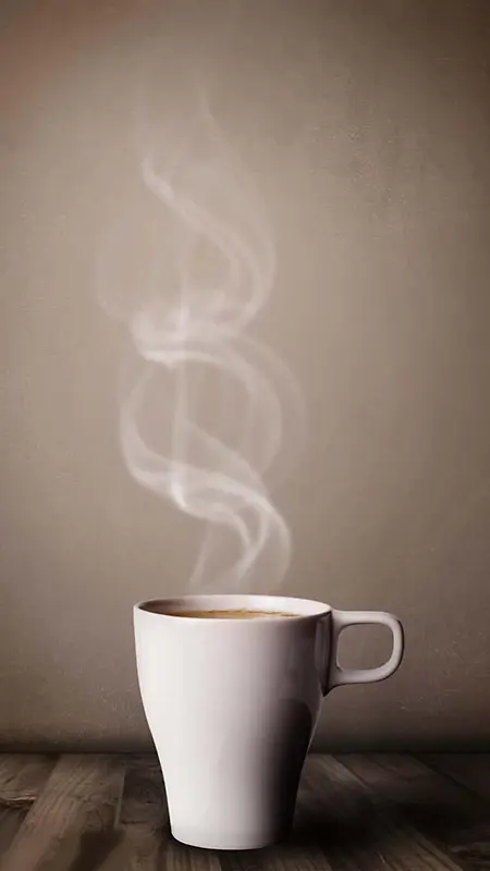 热气茶杯咖啡杯H5背景