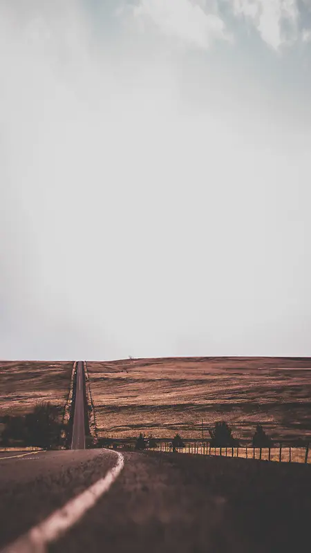 苍茫广阔的道路风景H5背景素材