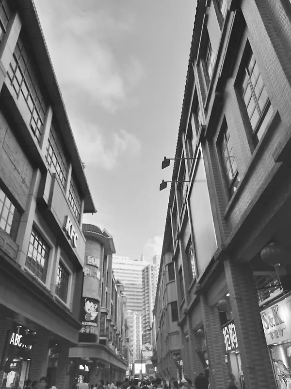 黑白城市展板背景