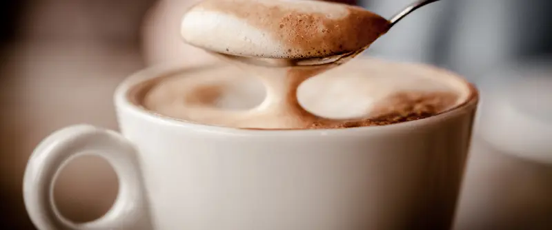 一杯美味的咖啡特写高清图片