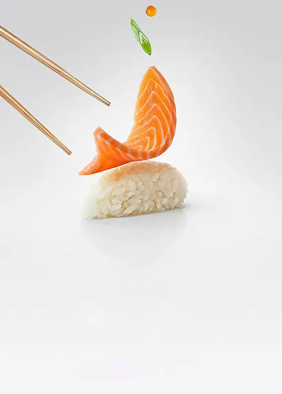 美食日式寿司背景