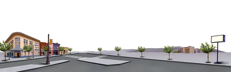 郊区道路背景