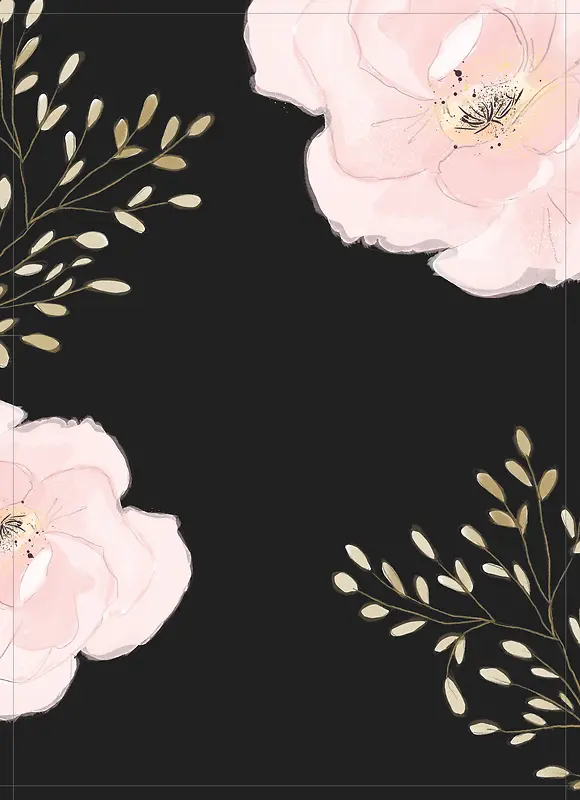花朵海报背景