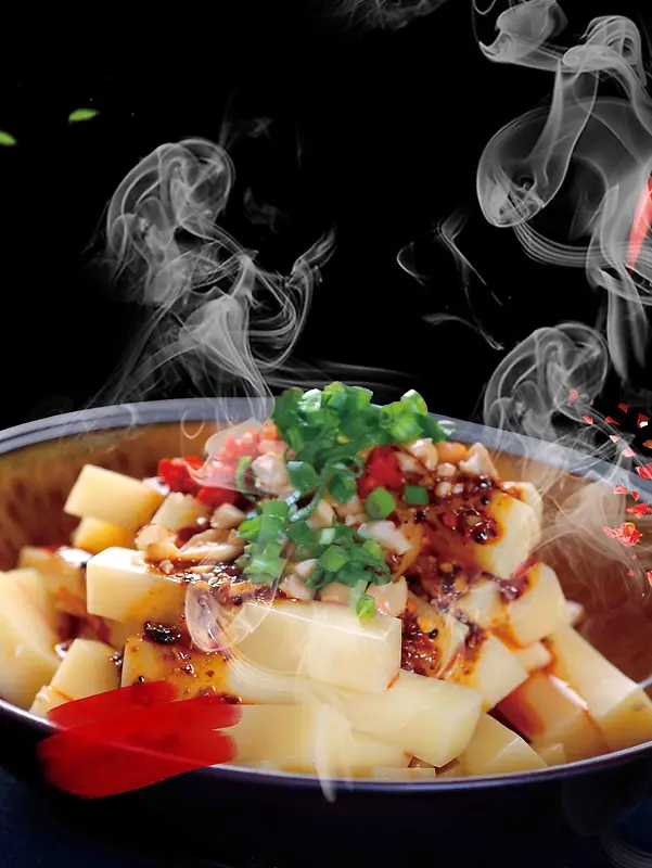 湖南特色小吃米豆腐美食