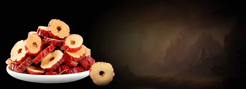 枣片黑色简约banner
