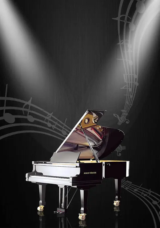 音乐梦想钢琴培训PSD素材