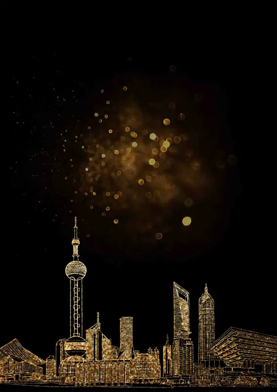 上海旅游宣传海报背景模板