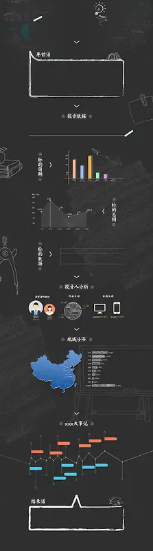 黑板手绘学习用品店铺首页