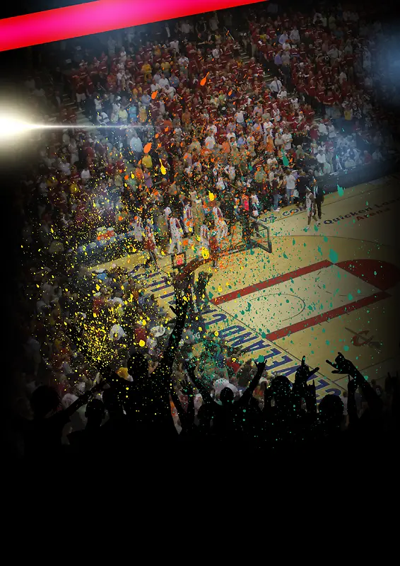 NBA比赛篮球海报背景素材