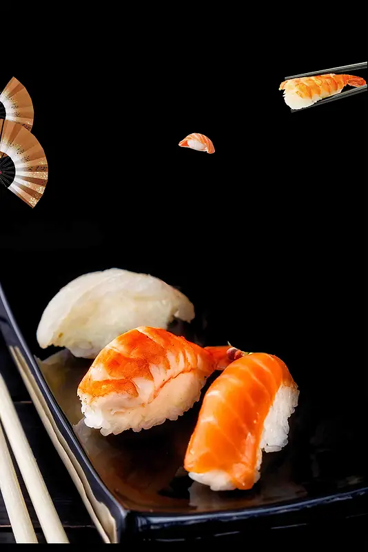 日式美食料理生鱼片广告