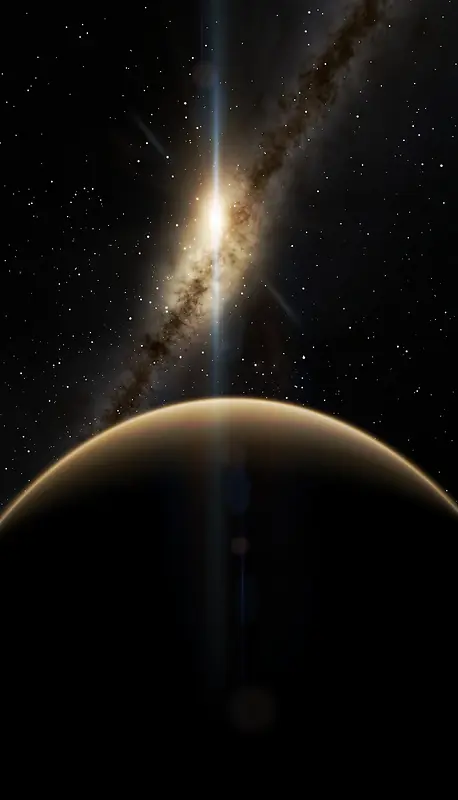 宇宙太空黑色神秘星球海报背景