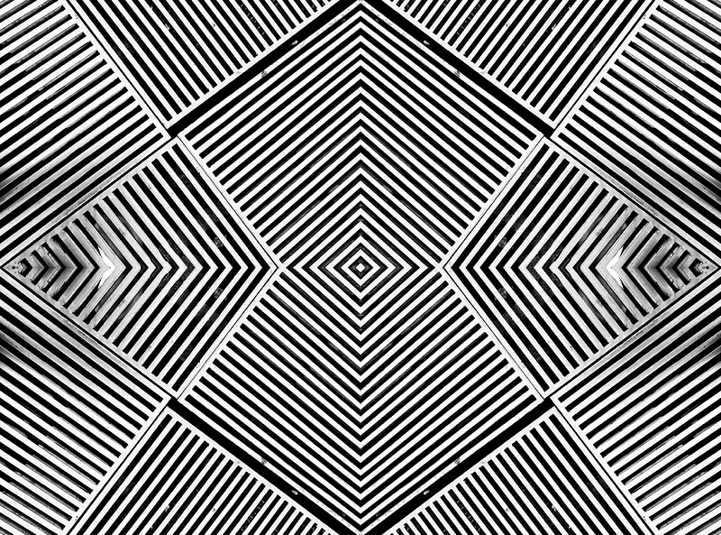 黑白规律线条形体