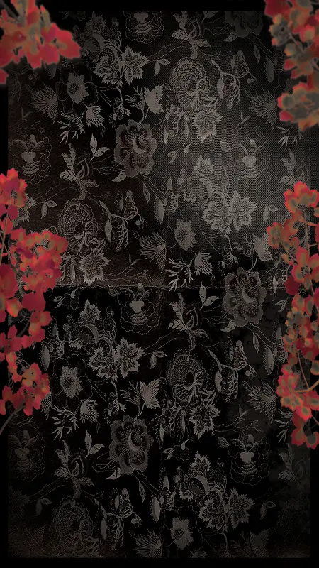 复古花型黑色暗花背景素材背景图片素材下载_图片编号ylbleekx-免抠素材网