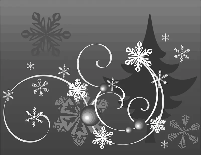 灰色圣诞节花纹圣诞元素底纹背景