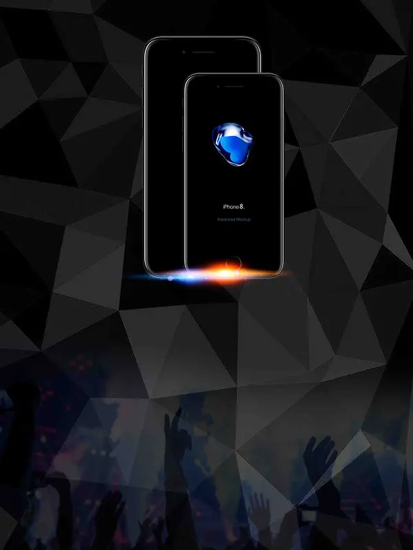 黑金时尚iPhone8手机店手机促销