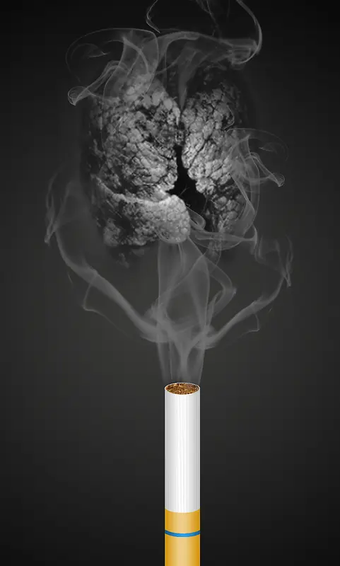 禁烟公益广告海报背景素材