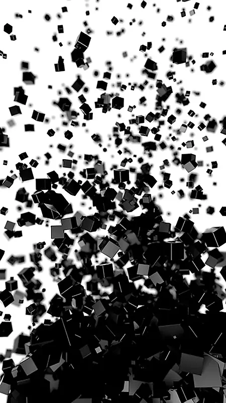 几何碎裂质感黑白对比H5背景