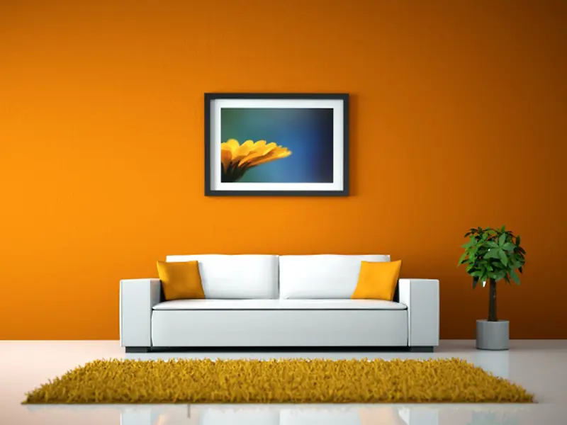 暖 橙色 调 家居 背景图
