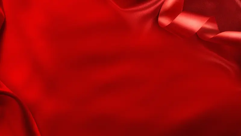 红色彩带布纹背景素材