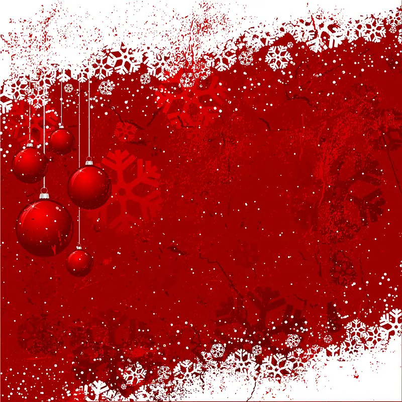 磨砂红色圣诞背景素材