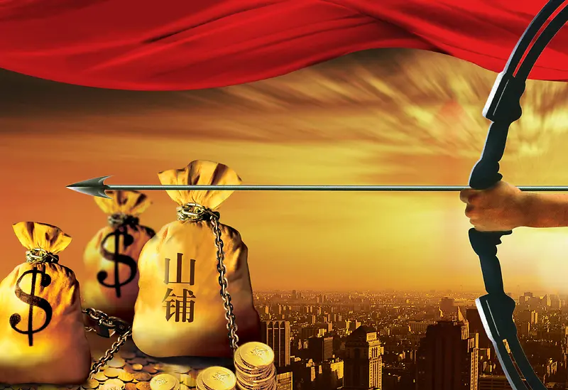 创意财富金融商务背景素材