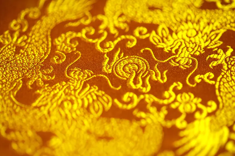 金色刺绣背景素材