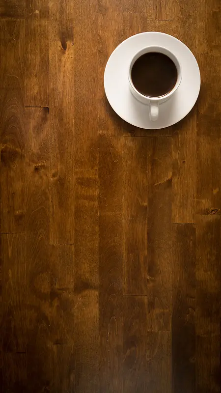 木纹咖啡杯H5背景