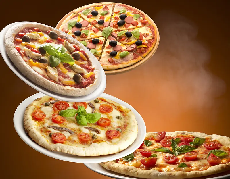 美味的披萨美食高清图片