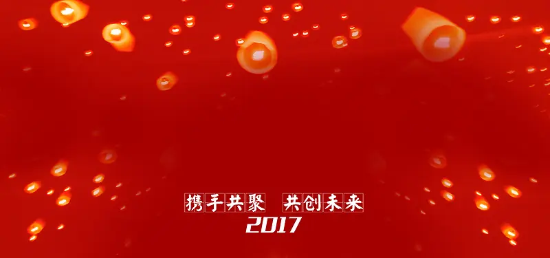 鸡年祈福红色banner背景