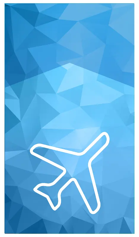 蓝色商务几何渐变飞机图案海报背景