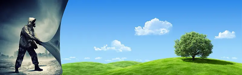 环境污染背景Banner