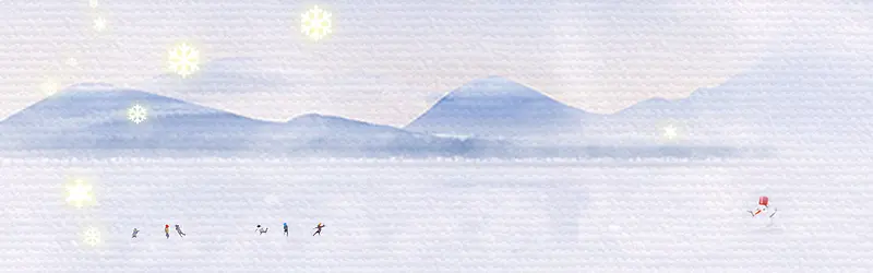 二十四节气小雪冬季banner