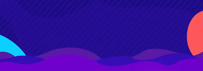 新年蓝色几何渐变电商促销banner