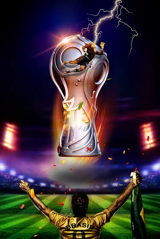 2018俄罗斯世界杯决赛海报