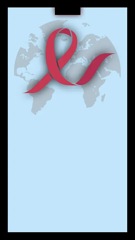 红色丝带艾滋病公益地球爱蓝色创意活动H5背景