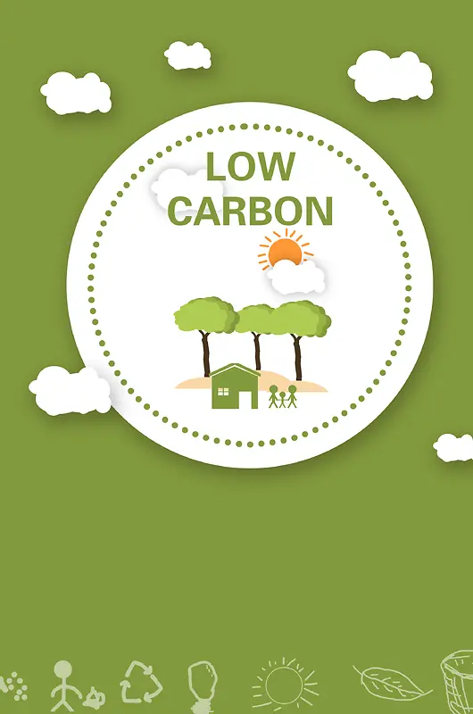 低碳清新绿色纹理