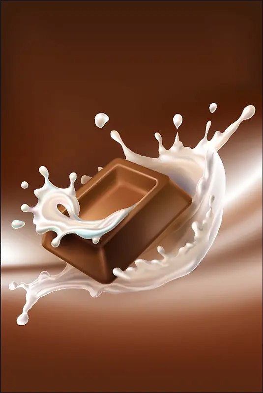 唯美简约美食巧克力主题背景图