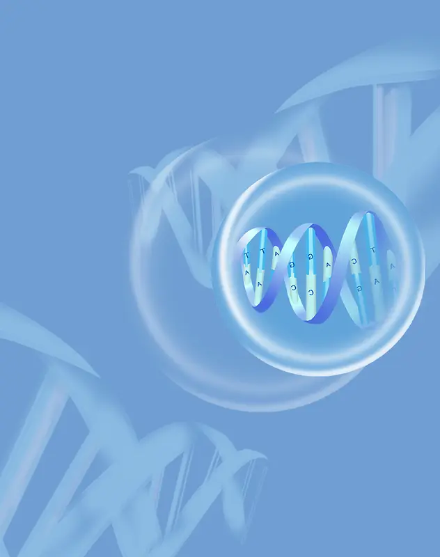 蓝色清新基因图谱