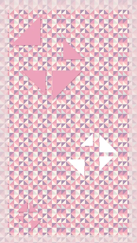 粉紫色几何三角浪漫H5背景
