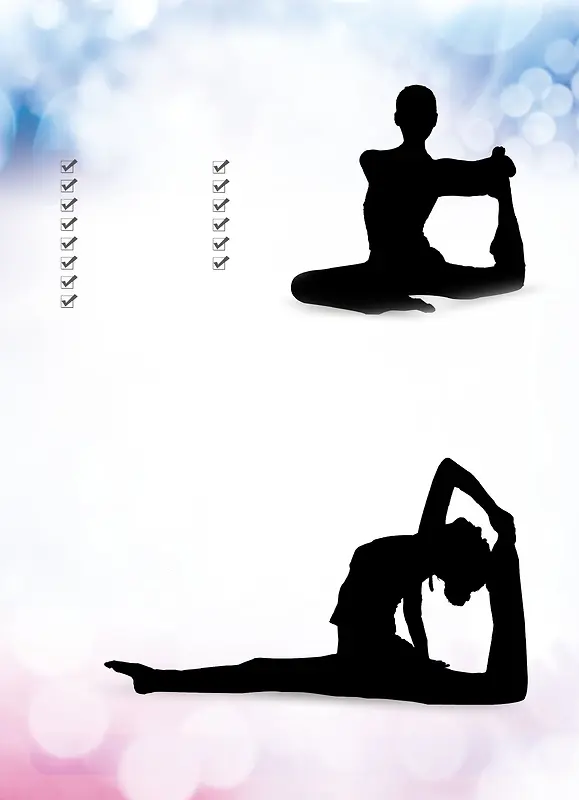 女人节瑜伽训练海报背景