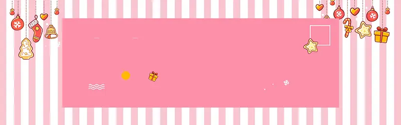 粉色 线条 卡通 长方形