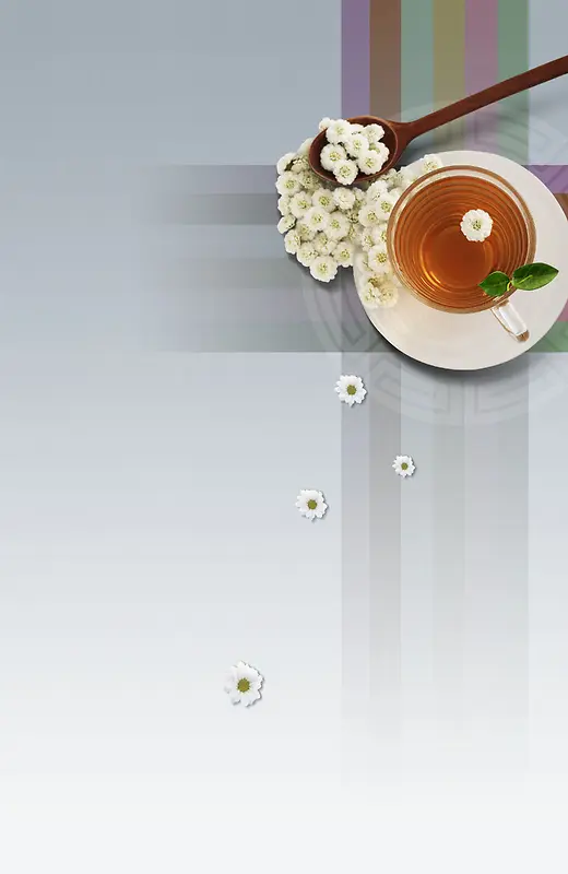 花茶海报背景