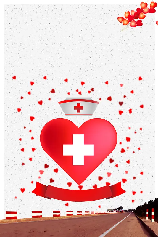 简约世界红十字会日海报