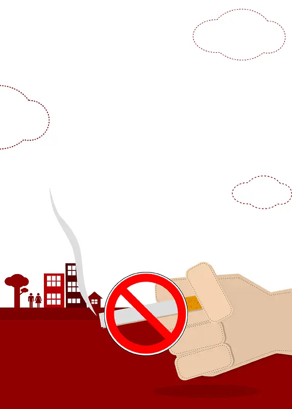 禁止吸烟公益背景
