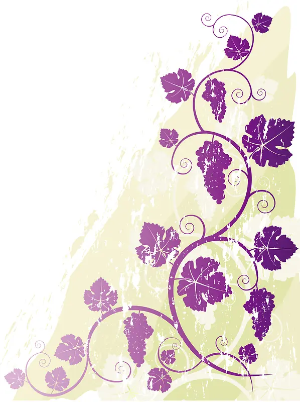 紫色葡萄花纹刮痕背景