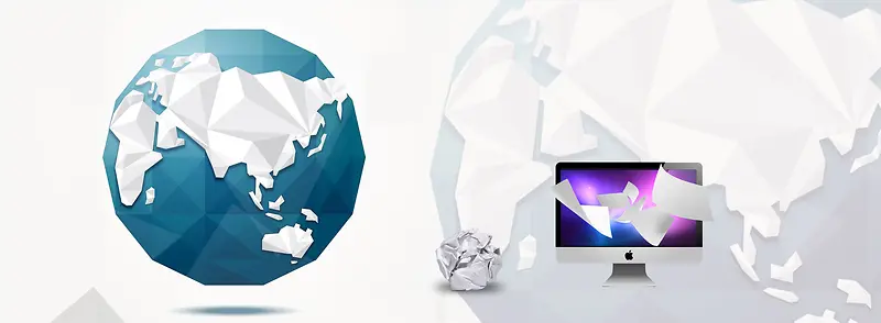 企业网站几何背景banner